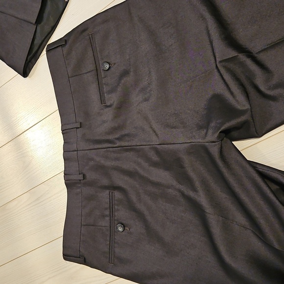 1670 2PCS Mens Business Suit Blazer Slim Fit Tuxedo Coat & Pants Formal black - Picture 7 of 10